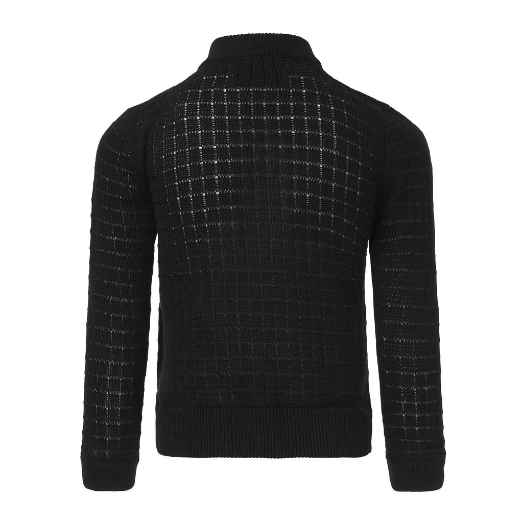 The Buttoned Summer Cardigan — Black